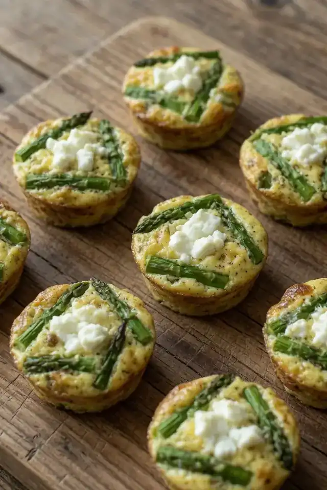 Asparagus & Goats Cheese Egg Bites