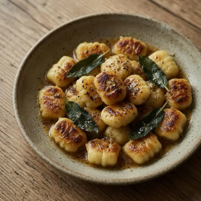 Crispy Gnocchi With Brown Butter & Sage