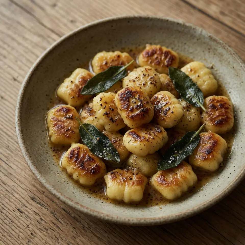 Crispy Gnocchi With Brown Butter & Sage