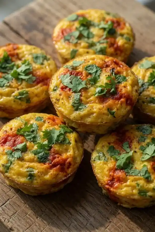 Harissa & Coriander Egg Bites