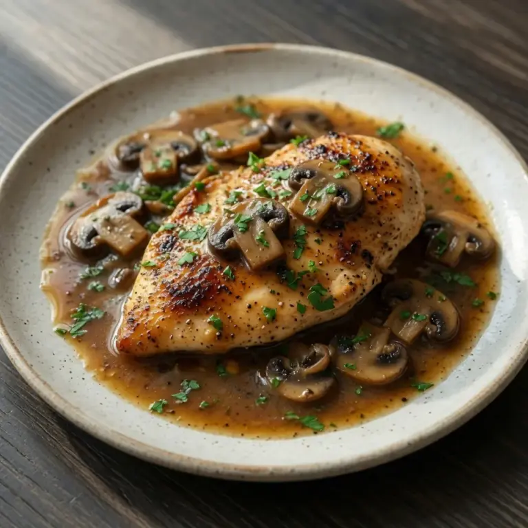 Olive Garden Chicken Marsala Copycat (Halal)