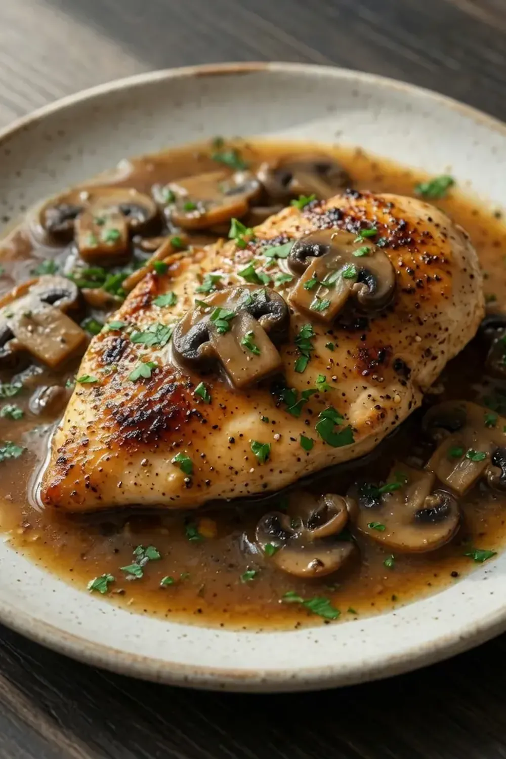 Olive Garden Chicken Marsala Copycat (Halal)