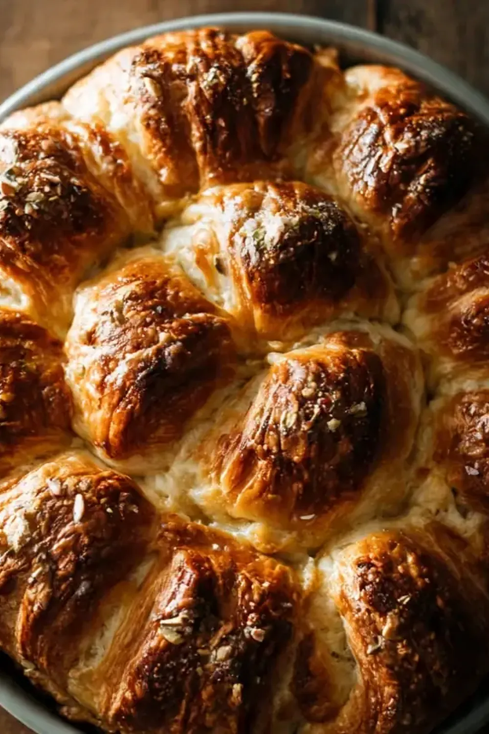 Pistachio Cream Croissant Bake