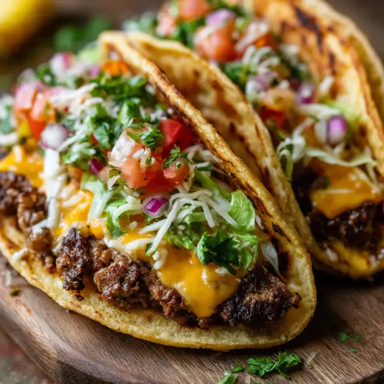 Viral Smash Burger Tacos